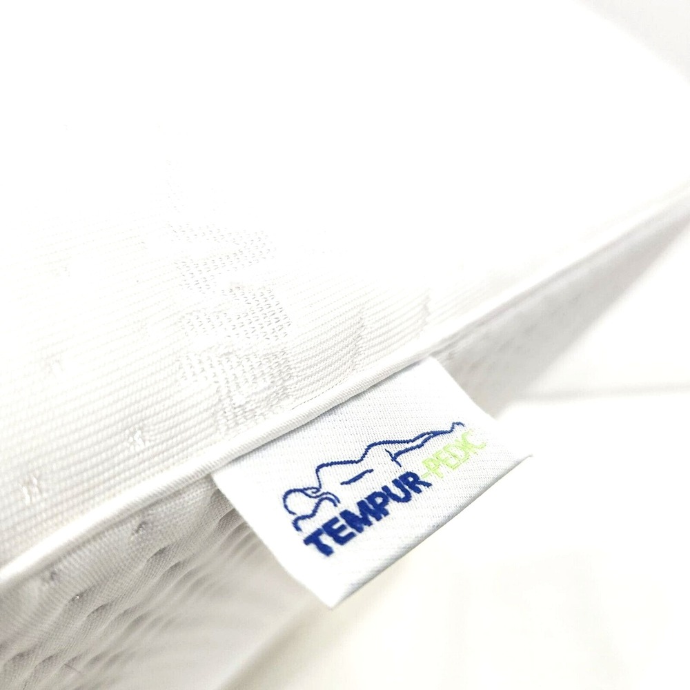 TempurPedic Neck Pillow Medium Profile Tempur-Ergo Memory Foam Standard 20x12x4"